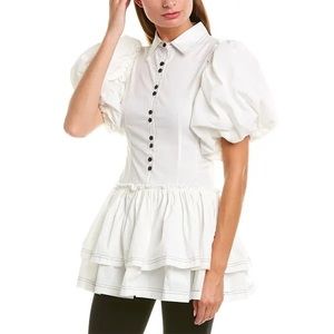 Beulah peplum top SMALL bnwt